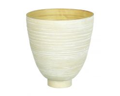 Bambusová váza Spun bílá