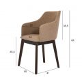 Jídelní židle čalouněné KAF sada 2 ks Daiva Casa