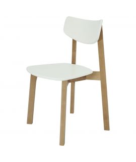 Jídelní židle Vega dub/bílá sada 2 ks Daiva Casa
